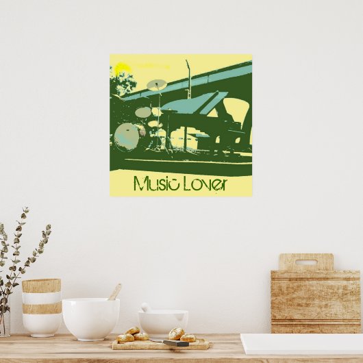 Music Lover Poster (Keuken)