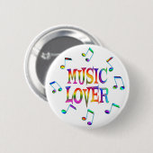 Music Lover Ronde Button 5,7 Cm (Voorkant /achterkant)