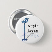 Music Lover Ronde Button 5,7 Cm (Voorkant /achterkant)
