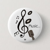 Music Lover Ronde Button 5,7 Cm (Voorkant)