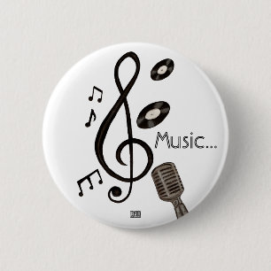Music Lover Ronde Button 5,7 Cm
