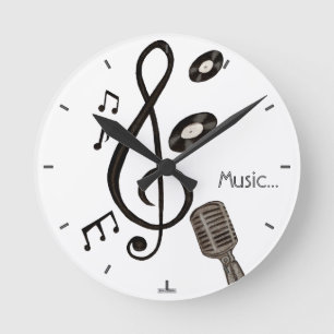 Music Lover Ronde Klok