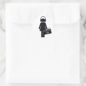 Music Lover Ronde Sticker (Tas)