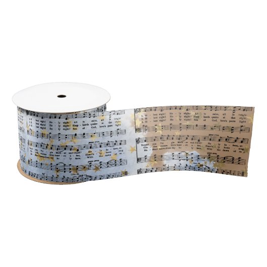 Music Lover Satin Ribbon Satijnen Lint (Spoel)