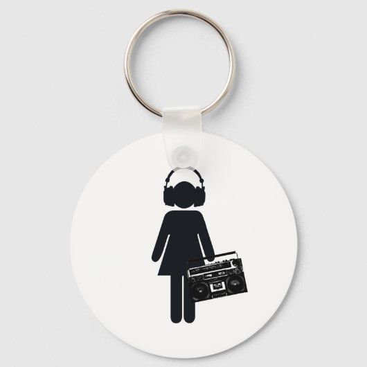 Music Lover Sleutelhanger (Voorkant)