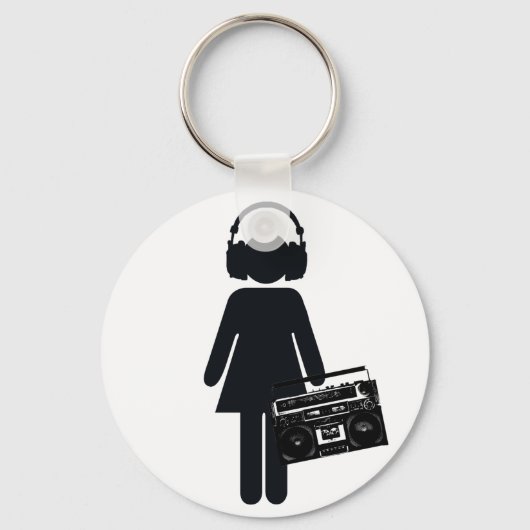 Music Lover Sleutelhanger (Voorkant)