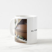Music Lover Teacher Appreciation Gift custom Name Koffiemok (Voorkant links)