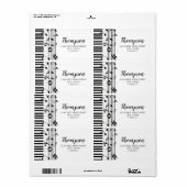 Music Lover | Terugkeerlabel voor muzieknoten Etiket (Full Sheet)