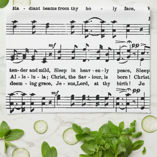 Music Lover Theedoek (Gevouwen)