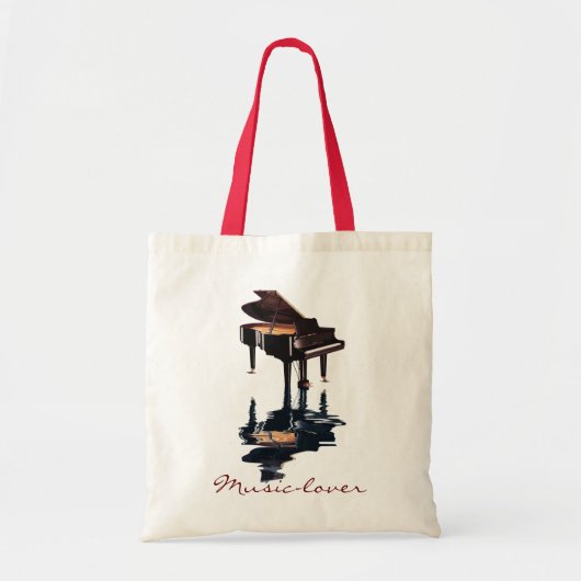 MUSIC-LOVER Thema Grote Piano Gift Tas (Voorkant)