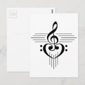 Music Lovers Custom Symbol Products Briefkaart (Voorkant / Achterkant)