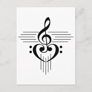 Music Lovers Custom Symbol Products Briefkaart