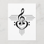 Music Lovers Custom Symbol Products Briefkaart (Voorkant)