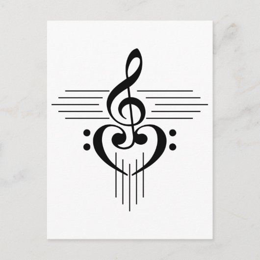 Music Lovers Custom Symbol Products Briefkaart (Voorkant)