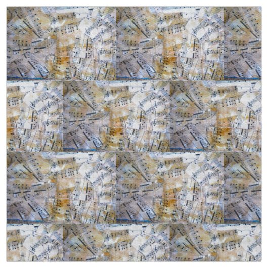 Music Lovers geometrische stof (Swatch)