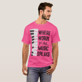 Music Lovers Tshirt Theme Gift T-shirt (Voorkant volledig)