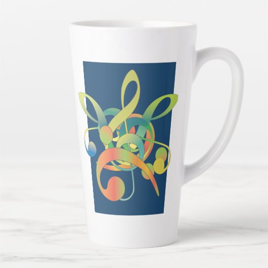 Music Lovers tweekleurige koffie mok (Rechts)