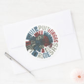Music Lyrics Ronde Sticker (Envelop)