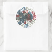 Music Lyrics Ronde Sticker (Tas)