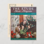 Music Magazine, 'The Etude', december 1937 Briefkaart (Voorkant / Achterkant)