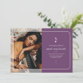 Music Major Afstuderen Uitnodiging (Staand voorkant)