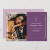 Music Major Afstuderen Uitnodiging (Voorkant / Achterkant)