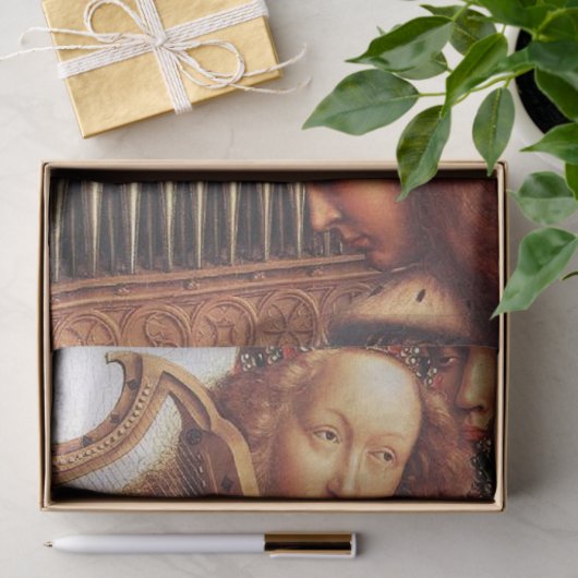 MUSIC MAKING ANGELS kerstgroeten Tissuepapier (Geschenk)