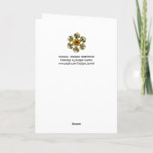 MUSIC MAKING SANTA AND SNOWMAN Funny Kerstmis Feestdagen Kaart (Achterkant)