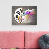 MUSIC MASK Gallery Wrapped Canvas (Insitu (Woonkamer))