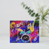 Music Medley Briefkaart (Staand voorkant)