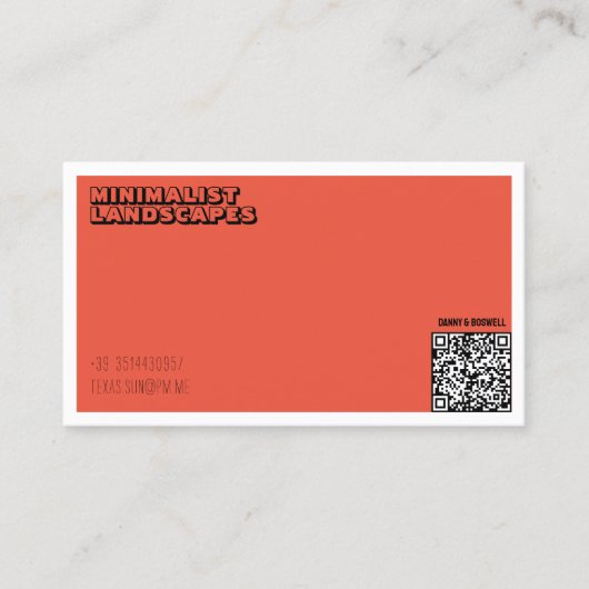 MUSIC-minimalistisch Visitekaartje (Voorkant)