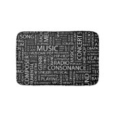 MUSIC-modelwoordwolk Badmat (Voorkant)