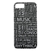 MUSIC-modelwoordwolk Case-Mate iPhone Case (Achterkant)