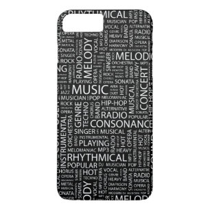 MUSIC-modelwoordwolk iPhone 8/7 Plus Hoesje