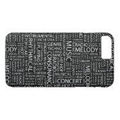 MUSIC-modelwoordwolk Case-Mate iPhone Case (Achterkant (Horizontaal))