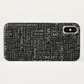 MUSIC-modelwoordwolk Case-Mate iPhone Case (Achterkant (horizontaal))