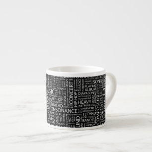 MUSIC-modelwoordwolk Espresso Kop