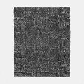 MUSIC-modelwoordwolk Fleece Deken (Voorkant)