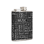 MUSIC-modelwoordwolk Heupfles (Rechts)