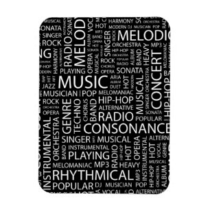 MUSIC-modelwoordwolk Magneet