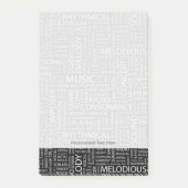 MUSIC-modelwoordwolk Post-it® Notes (Voorkant)