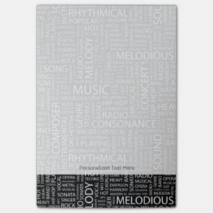 MUSIC-modelwoordwolk Post-it® Notes