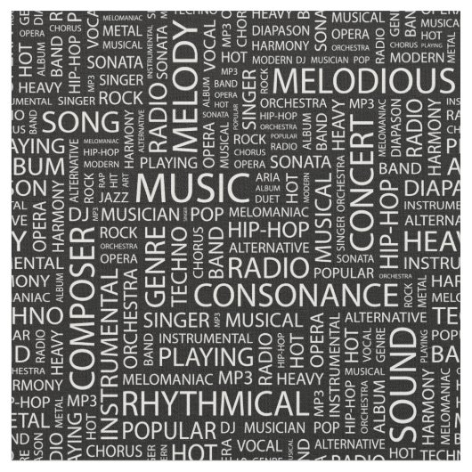 MUSIC-modelwoordwolk Stof (Close Up)