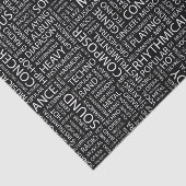 MUSIC-modelwoordwolk Tissuepapier (Detail)