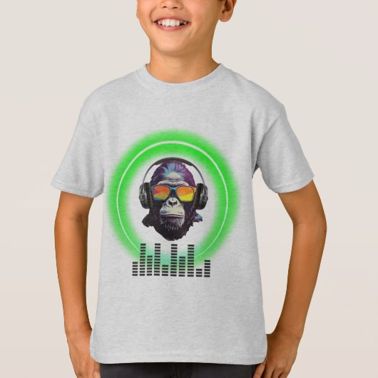 Music Monkey T-shirt (Voorkant)
