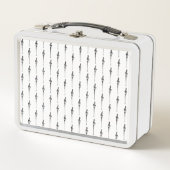 Music Motif Melting Treble Clef Black en White (Voorkant)