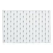 Music Motif Melting Treble Clef Black en White Kussensloop (Achterkant-Rechts)