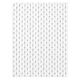 Music Motif Melting Treble Clef Black en White Tafelkleed