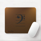 Music Mousepad - bass clef Muismat (Met muis)