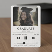 Music MP3 Player White Graduation Aankondiging